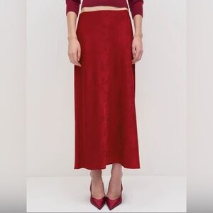 NEW Reformation Layla motif midi skirt - Seasonal – Sangre Jacquard Size 2